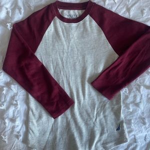 Nautica Henley Long Sleeve T, size 8